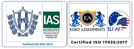 Certified ISO 9001:2015 & 17025:2017