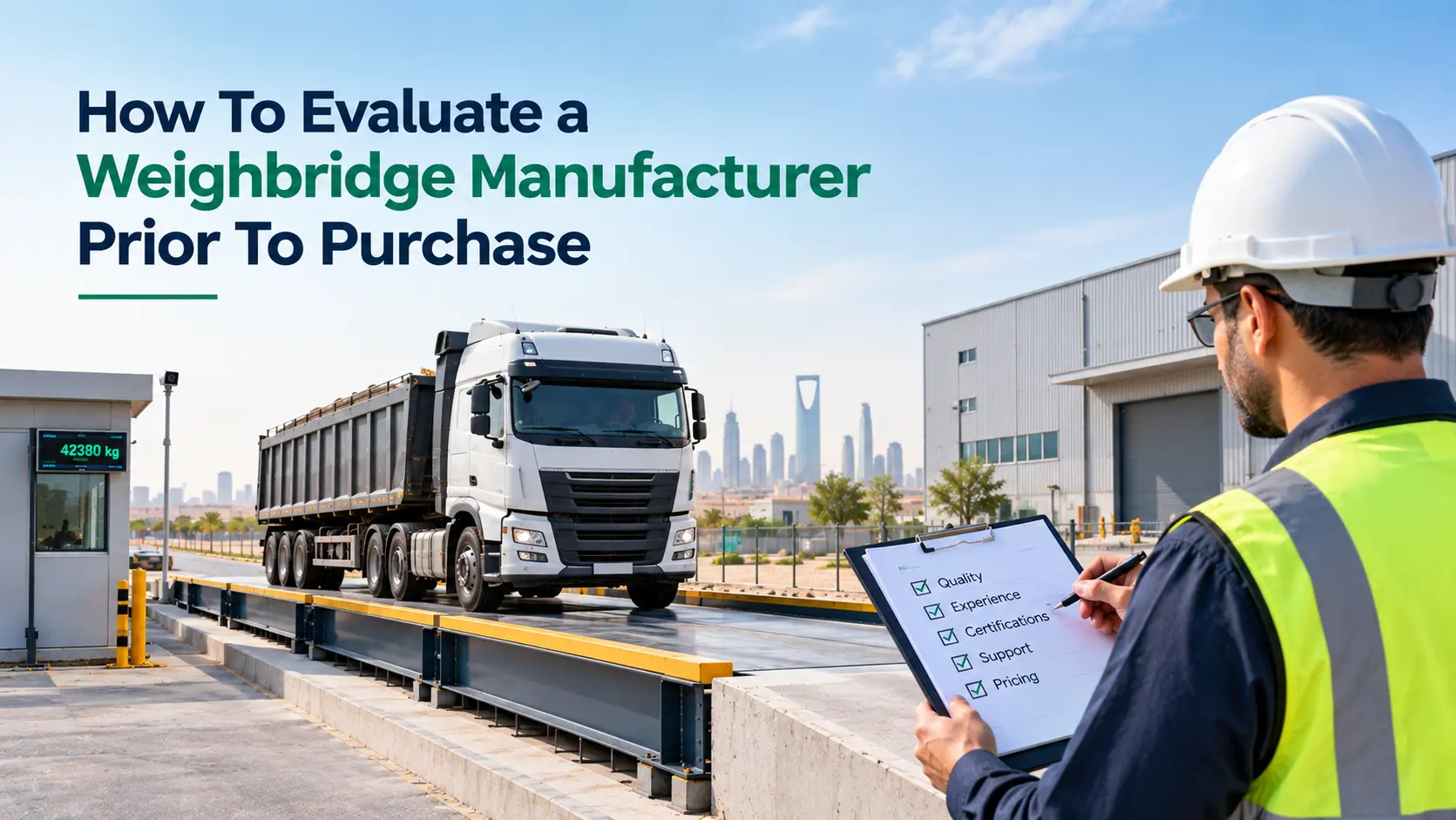 Evaluating a weighbridge manufacturer before purchase