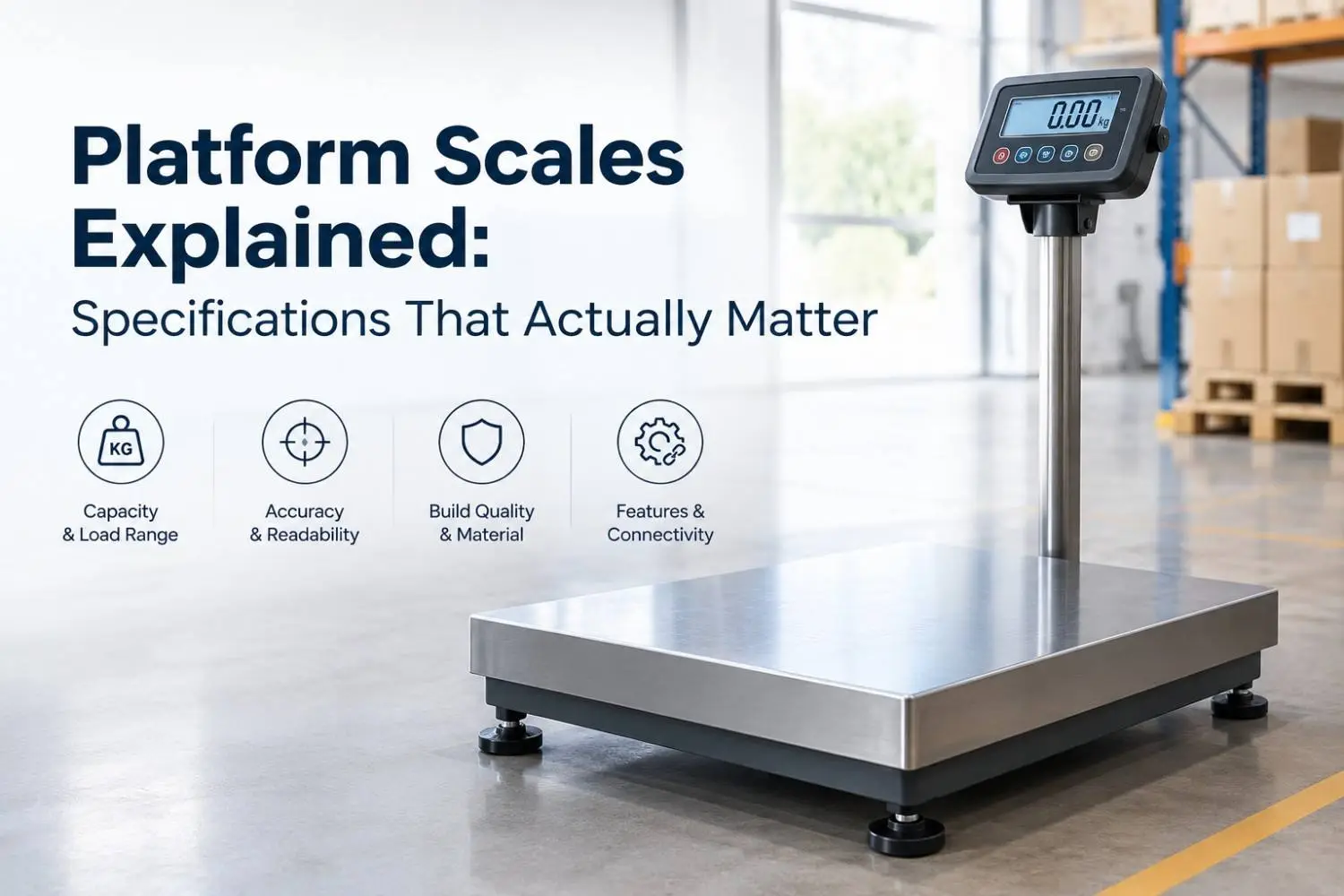 Industrial platform weighing scale